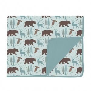 NEW KICKEE toddler blanket in fresh air forest adventure